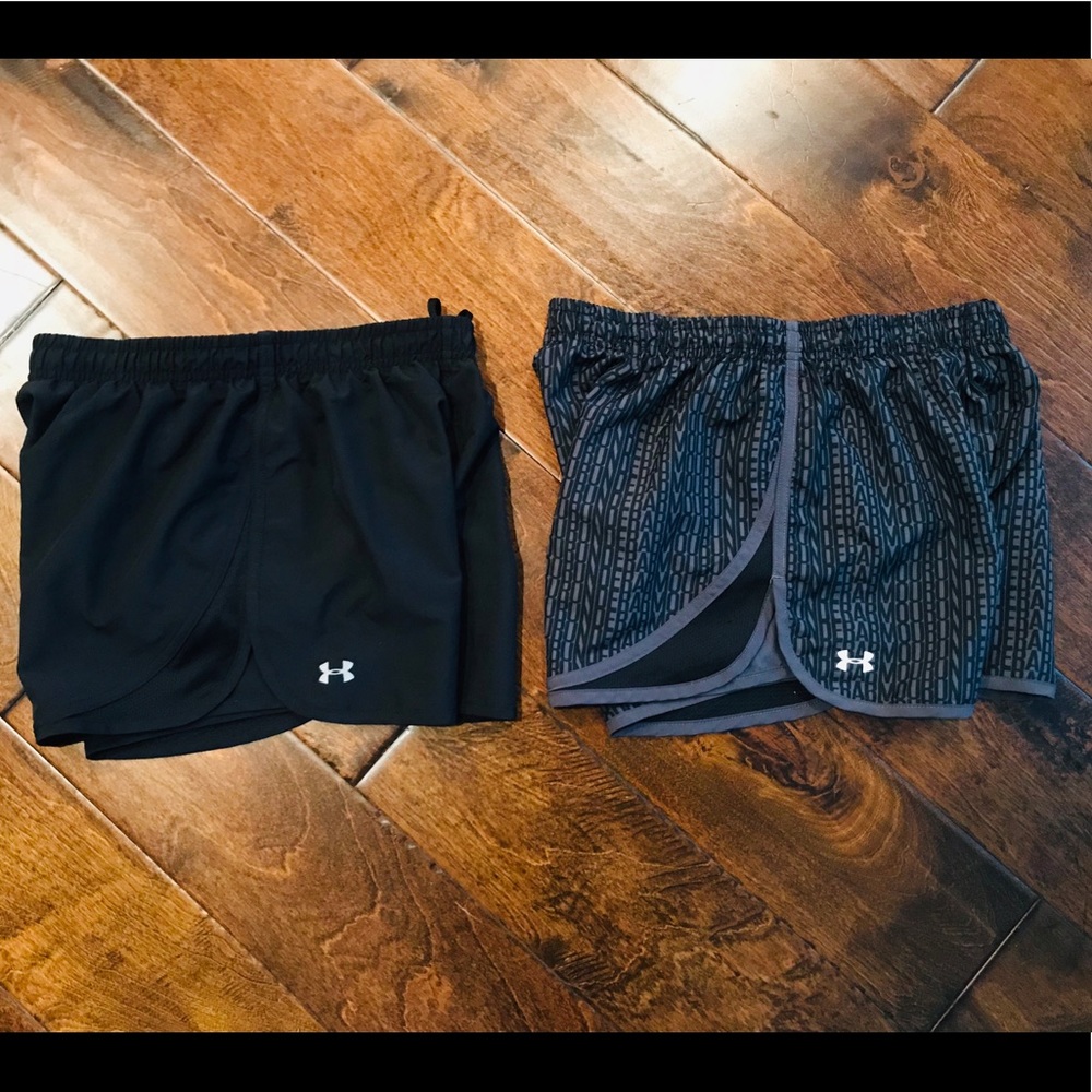 2 pair UnderArmour Women’s Shorts - Picture 1 of 2